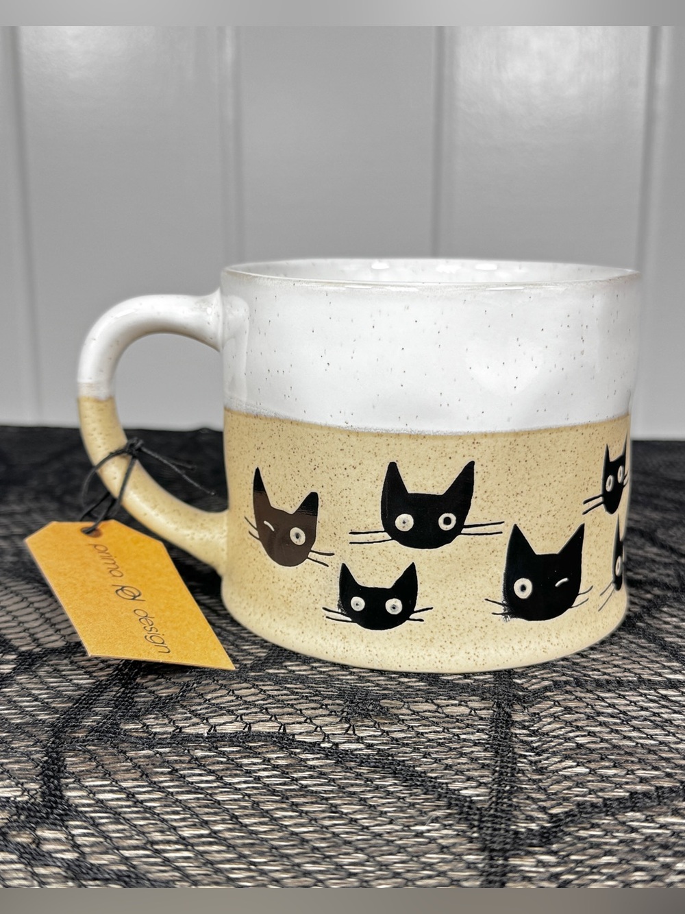 NEW Prima Design Black Cat Halloween Mug